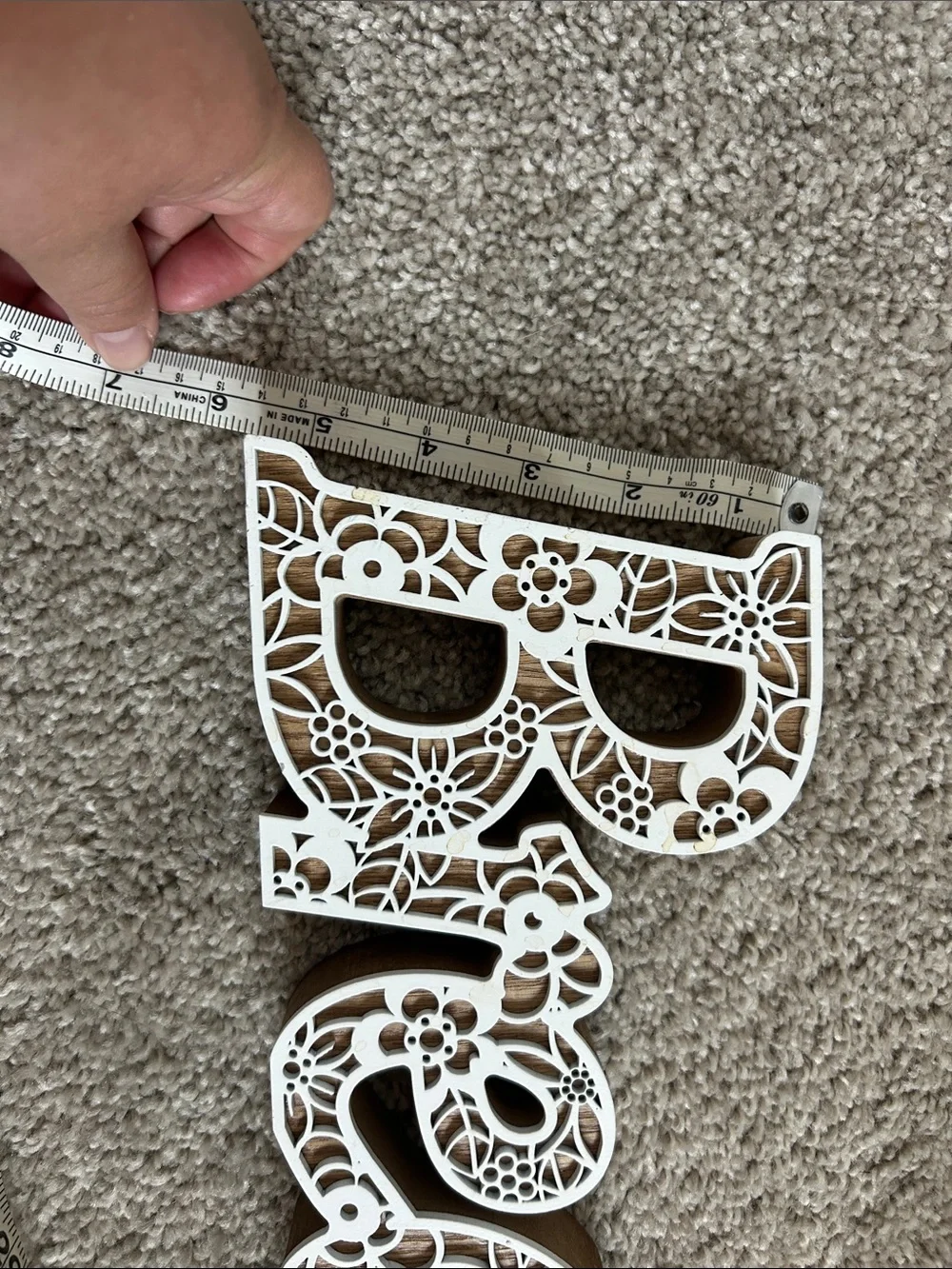 'Breathe' Decorative cut out wood Sign